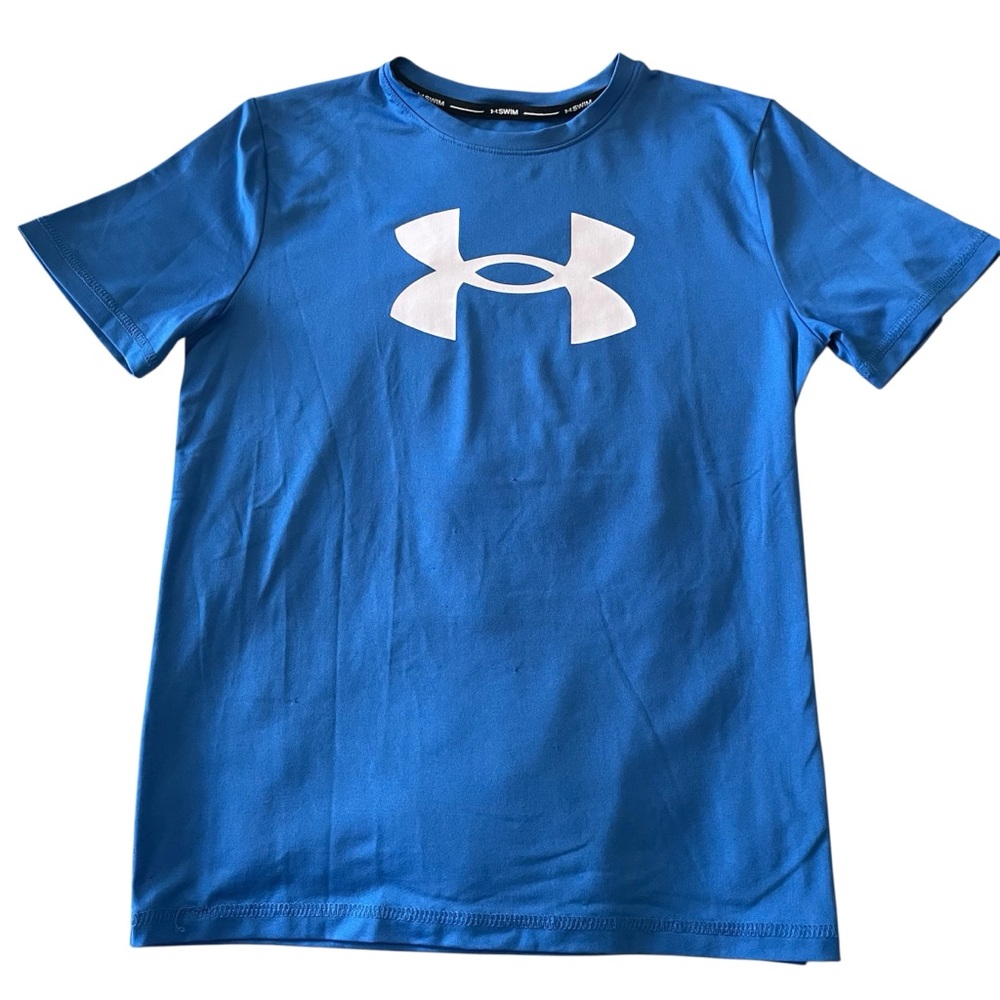 Under Armour Kids Blue Short Sleeve Rashguard